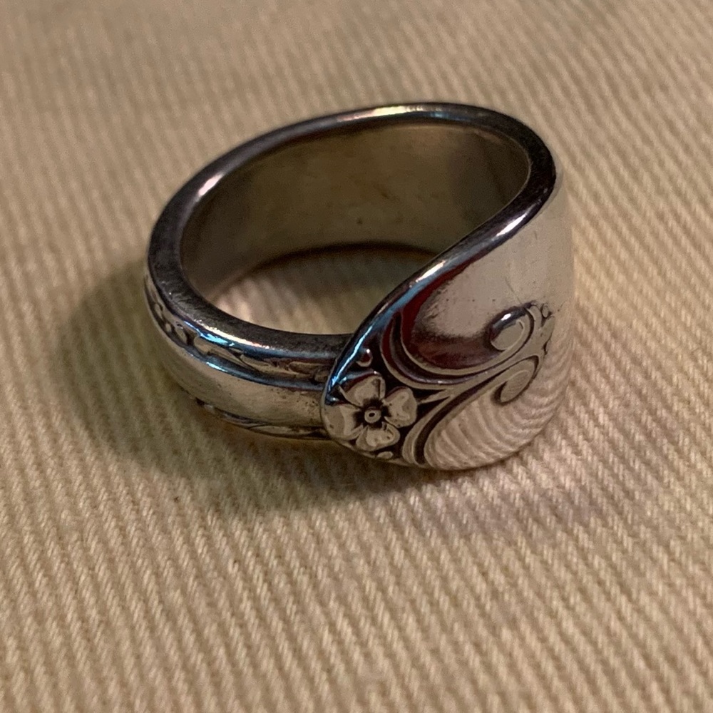 Spoon Ring from Real Silver Cutlery 5.5